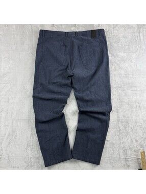 Alberto Ceramica Dress Pants Blue Stretch Modern Fit Mens W40 Casual Golf Preppy